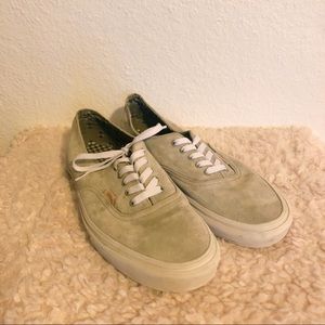 Men’s grey suede Vans Off the Wall Skate Shoes, 10